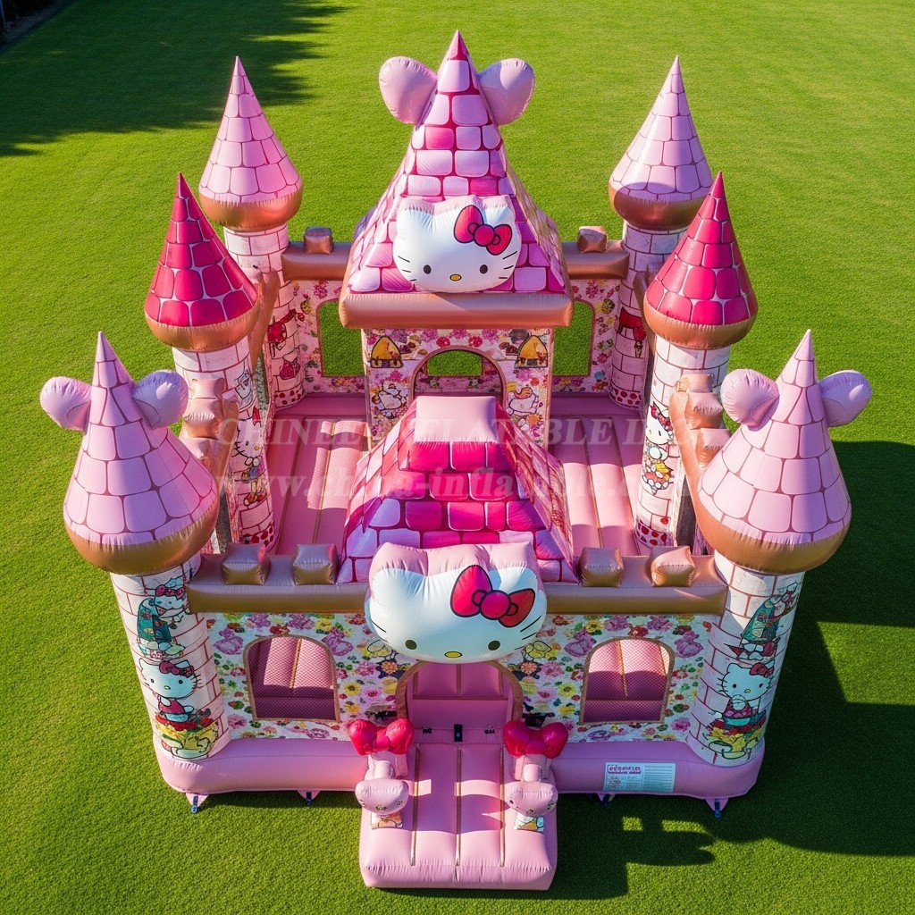 T5-2060 Hello Kitty Theme Inflatable Castles