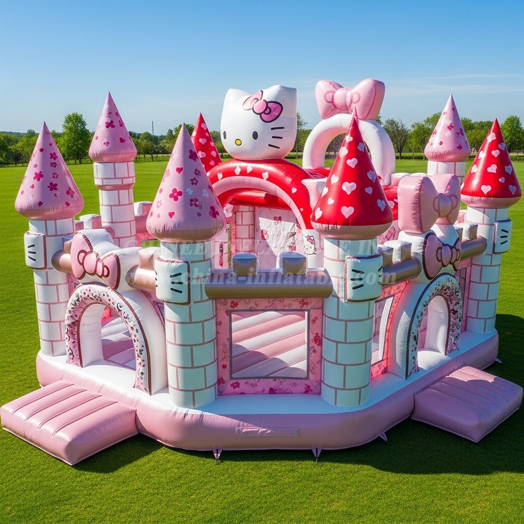 T5-2061 Hello Kitty Theme Inflatable Castles