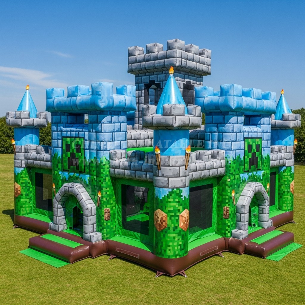 T5-2087 Minecraft Theme Inflatable Castles