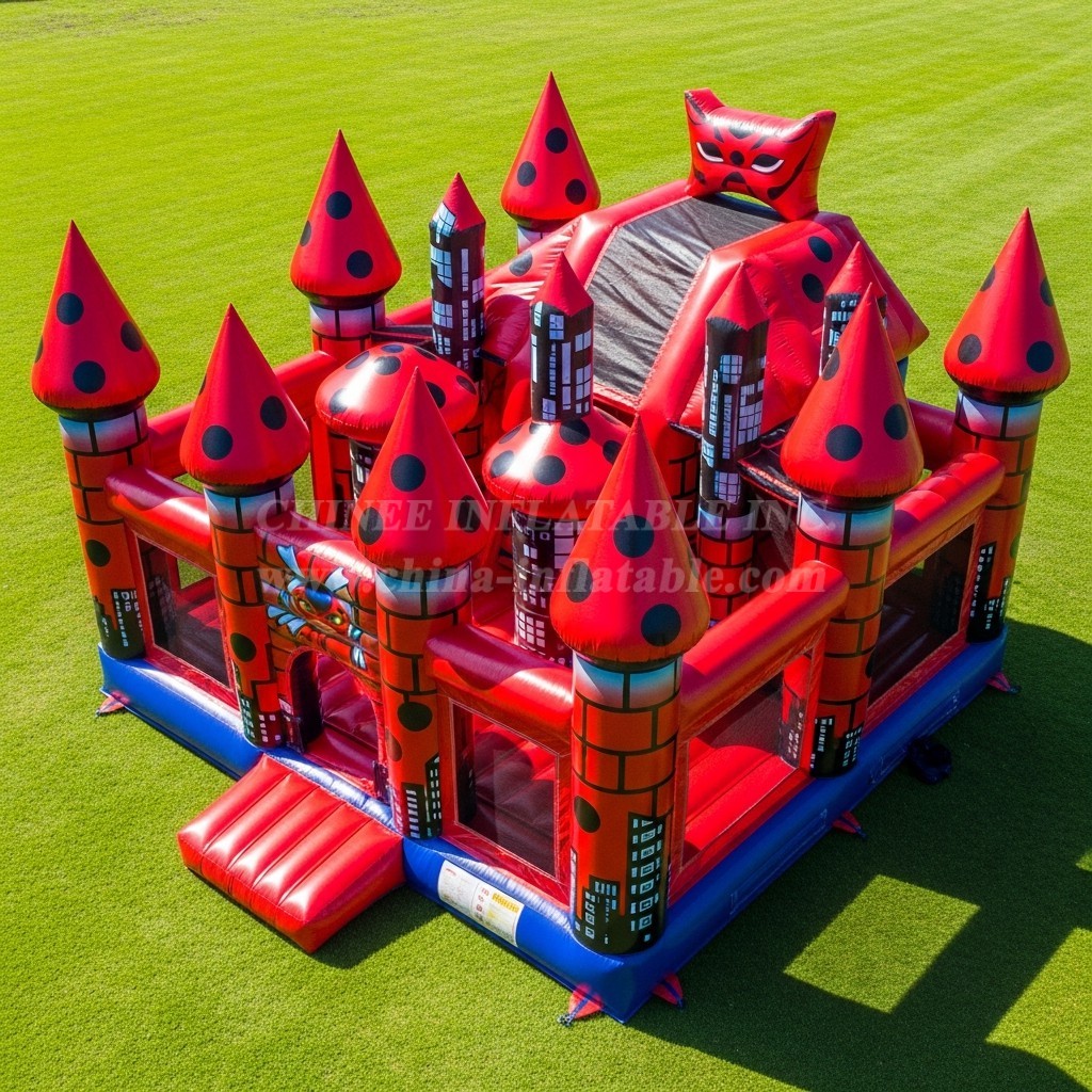 T5-2092 Miraculous Ladybug Theme Inflatable Castles