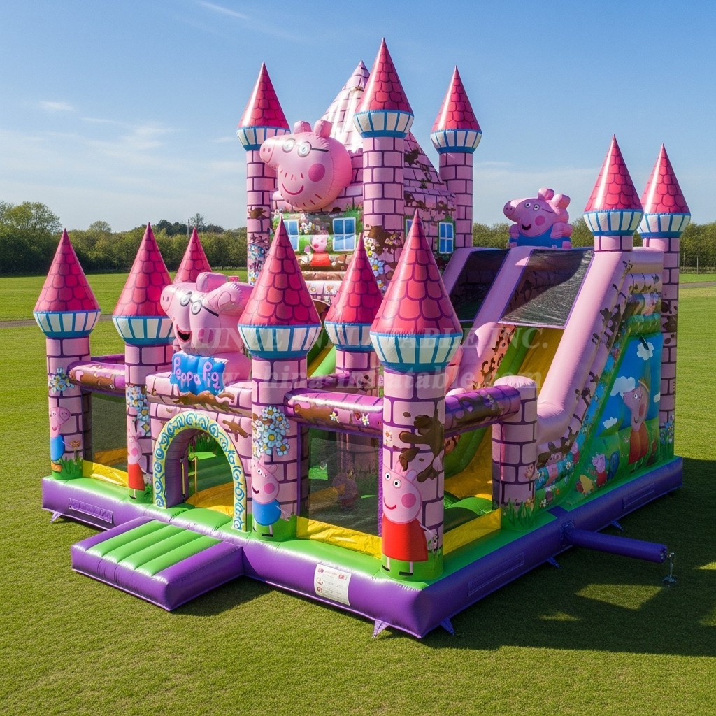 T5-2110 Peppa Pig Theme Inflatable Castles