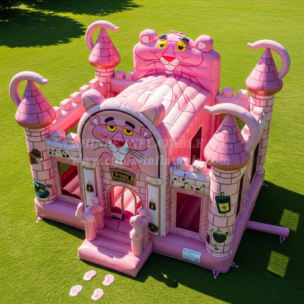 T5-2113 Pink Panther Theme Inflatable Castles