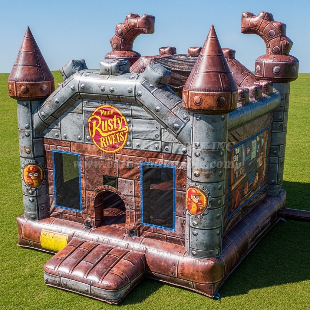 T5-2132 Rusty Rivets Theme Inflatable Castles