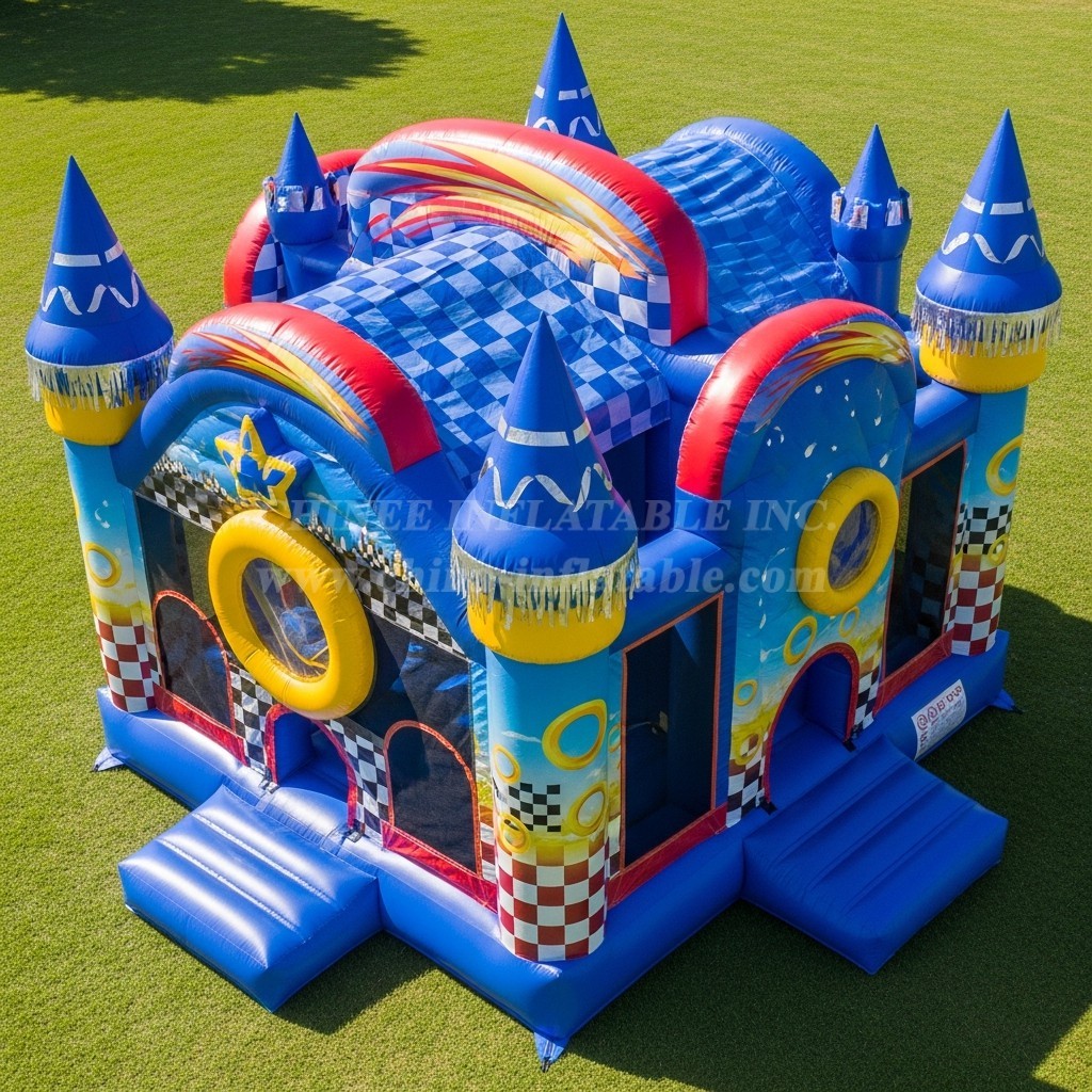 T5-2147 Sonic Theme Inflatable Castles