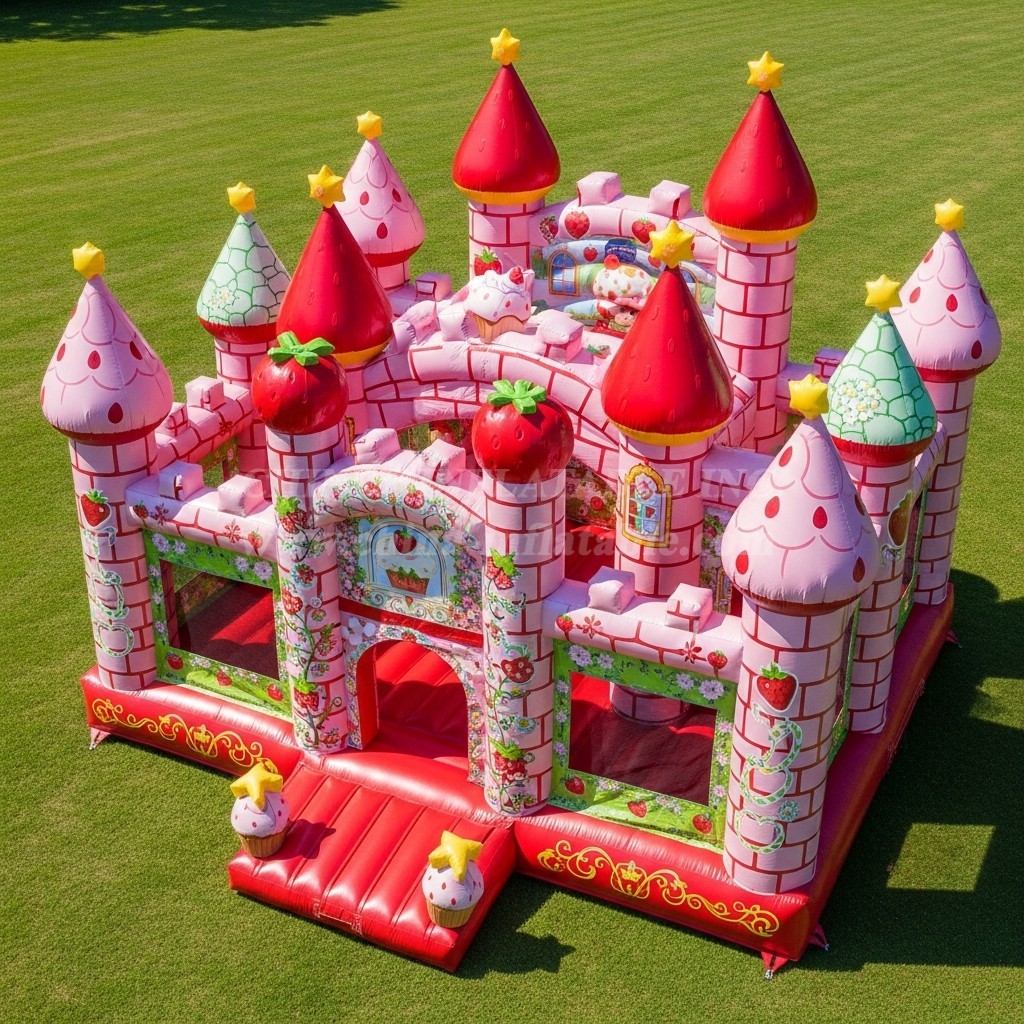 T5-2159 Strawberry Shortcake Theme Inflatable Castles