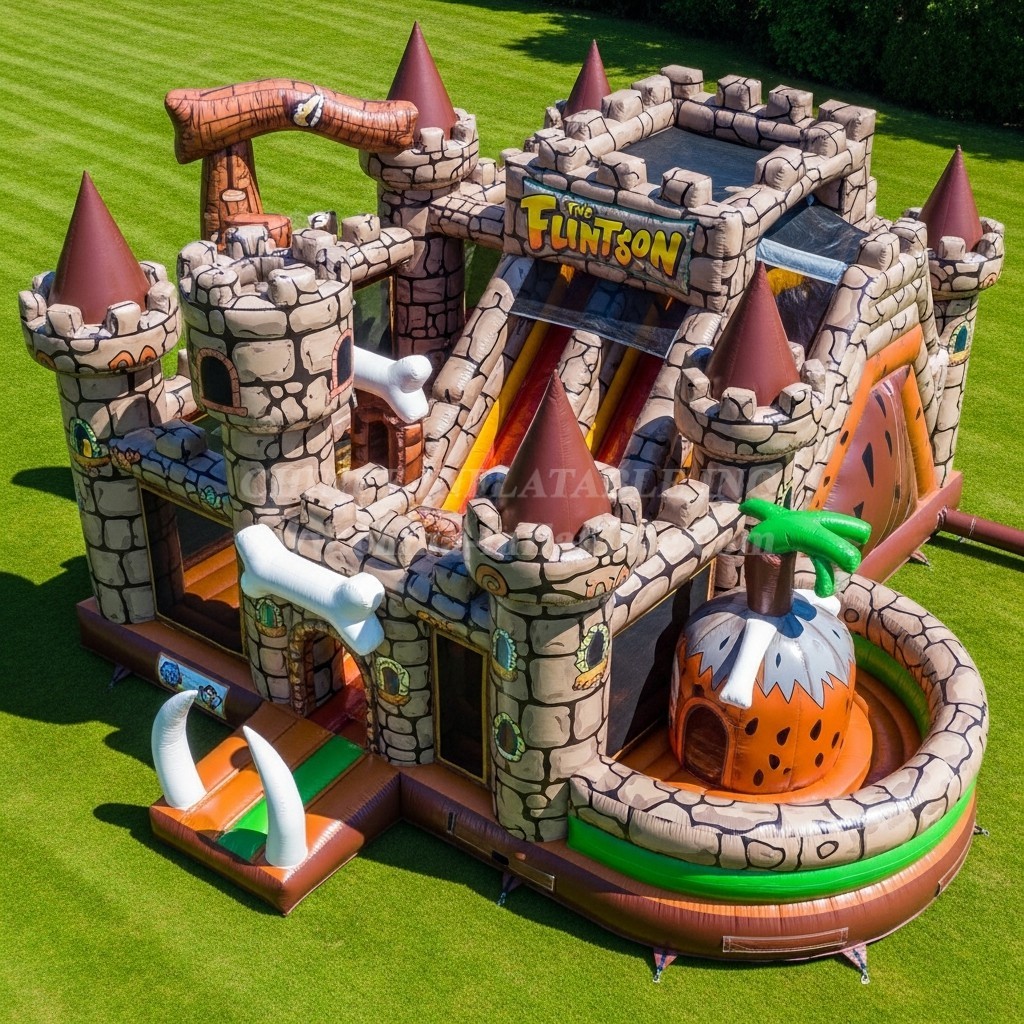 T5-2173 The Flintstones Theme Inflatable Castles