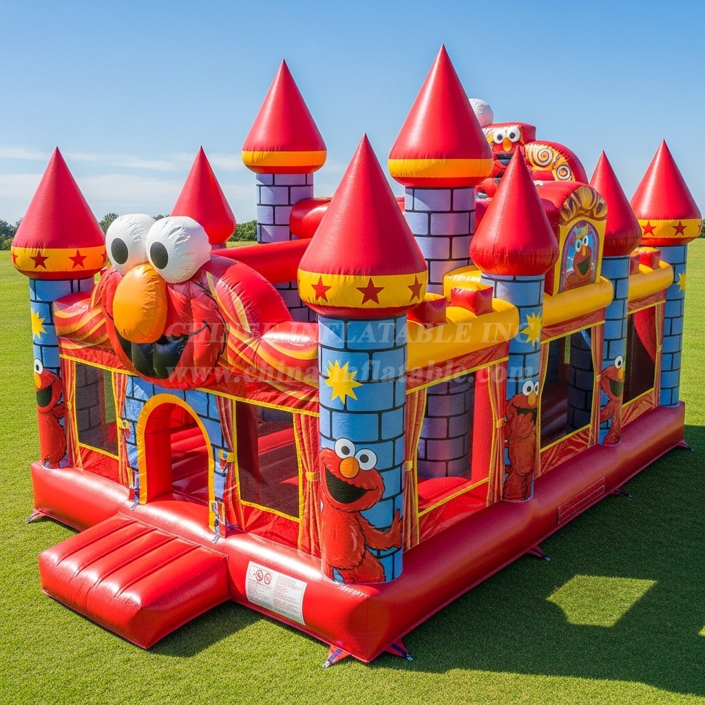 T5-2193 Tickle Me Elmo Theme Inflatable Castles
