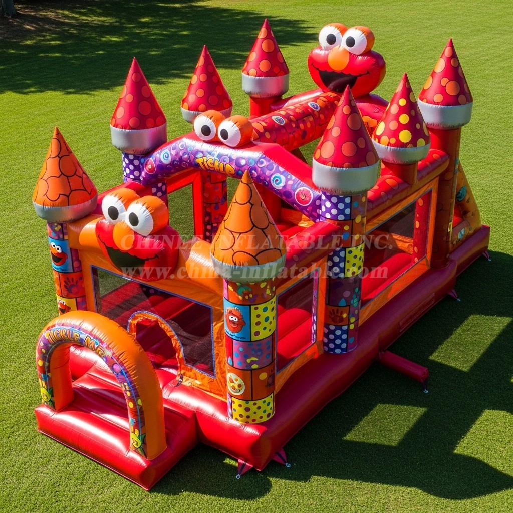 T5-2194 Tickle Me Elmo Theme Inflatable Castles