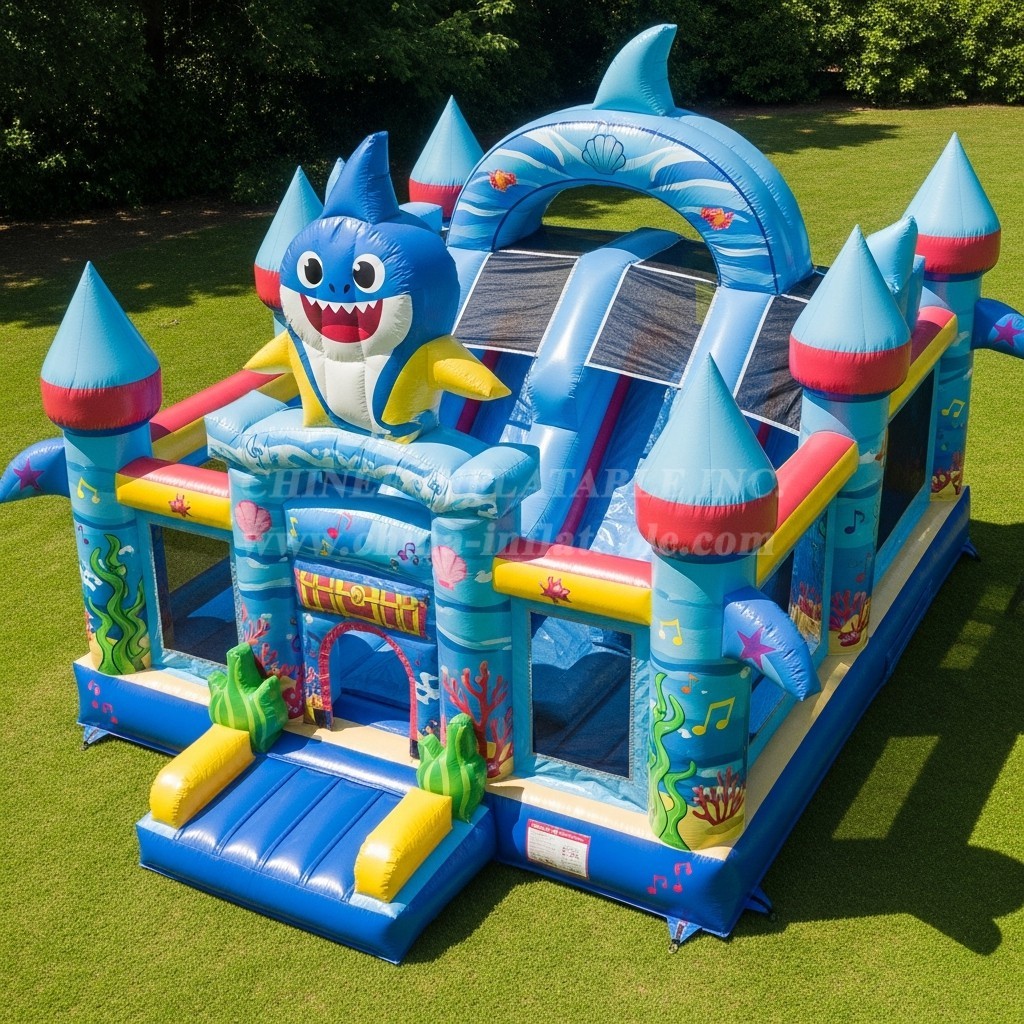 T5-2230 Baby Shark Theme Inflatable Casties