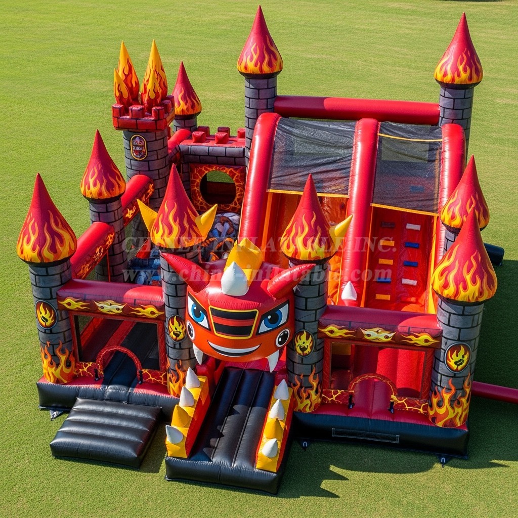 T5-2251 Blaze Monster Theme Inflatable Castles