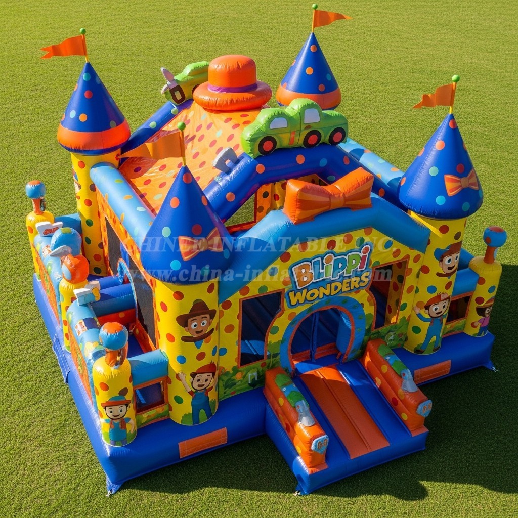 T5-2254 Blippi Wonders Theme Inflatable Castles
