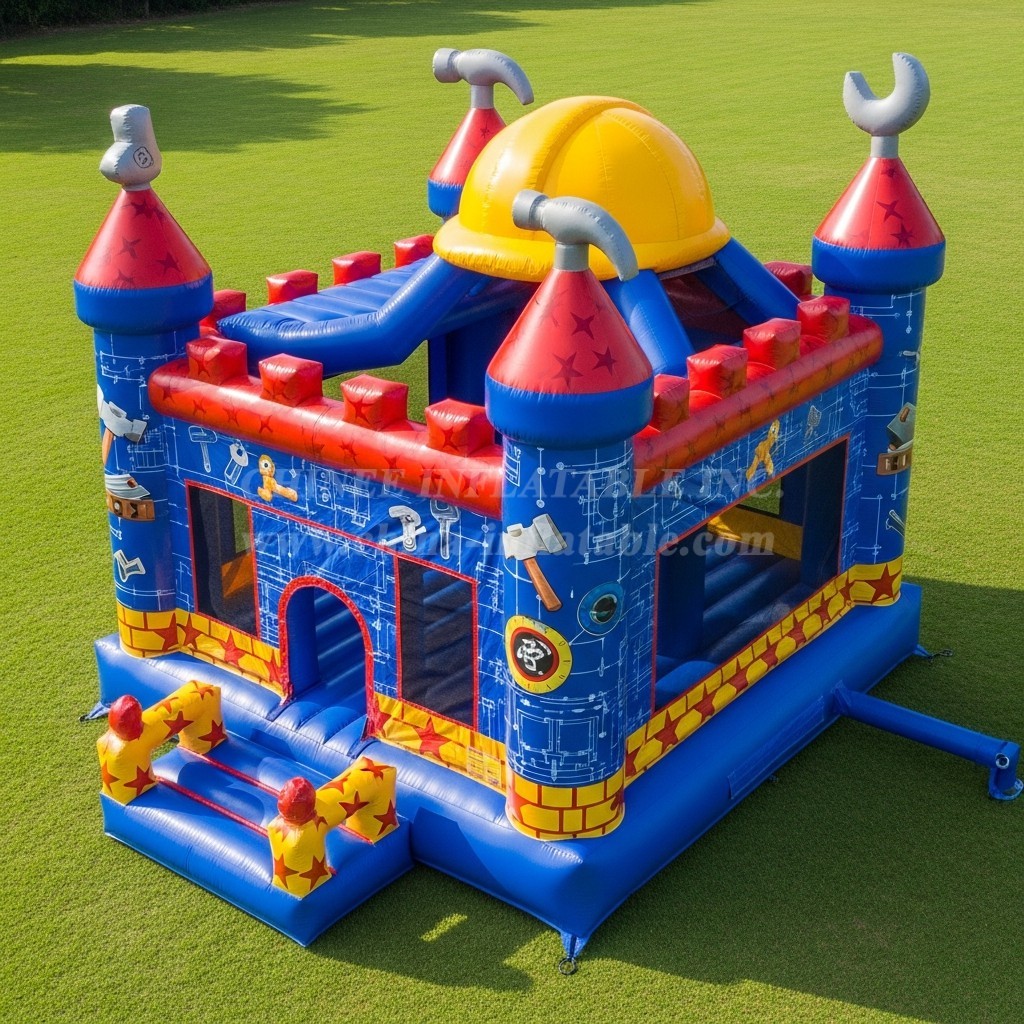 T5-2258 Bob the Builder Theme Inflatable Castles