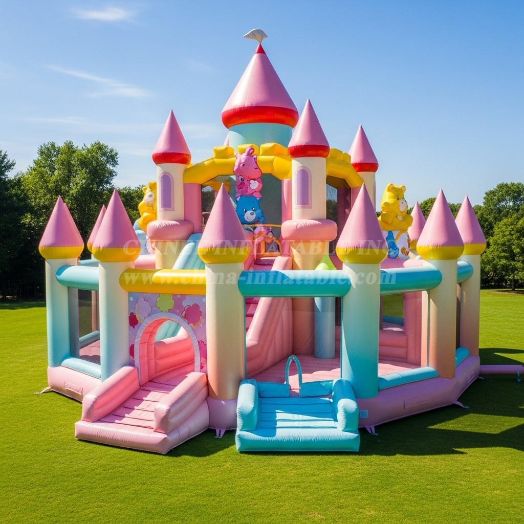 T5-2266 Care Bears Theme Inflatable Castles