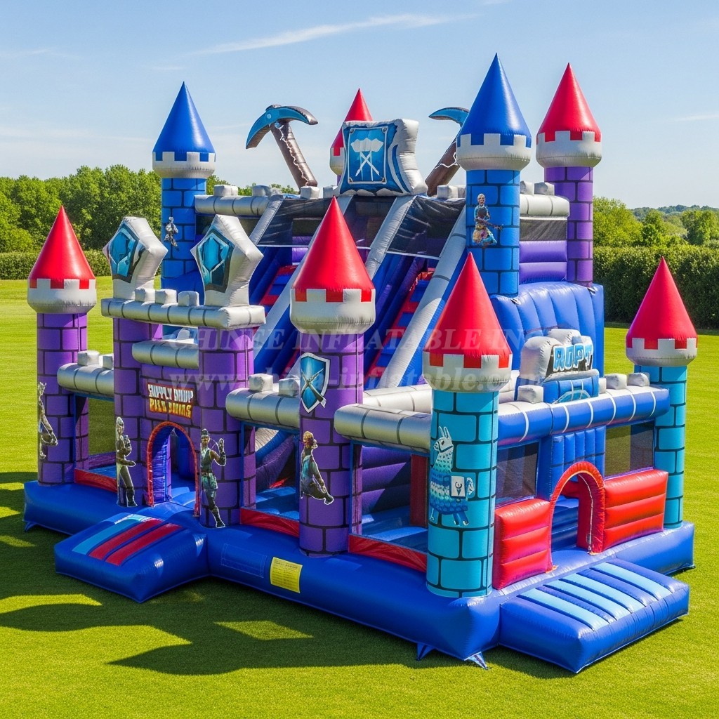 T5-2302 Fortnite Theme Inflatable Castles