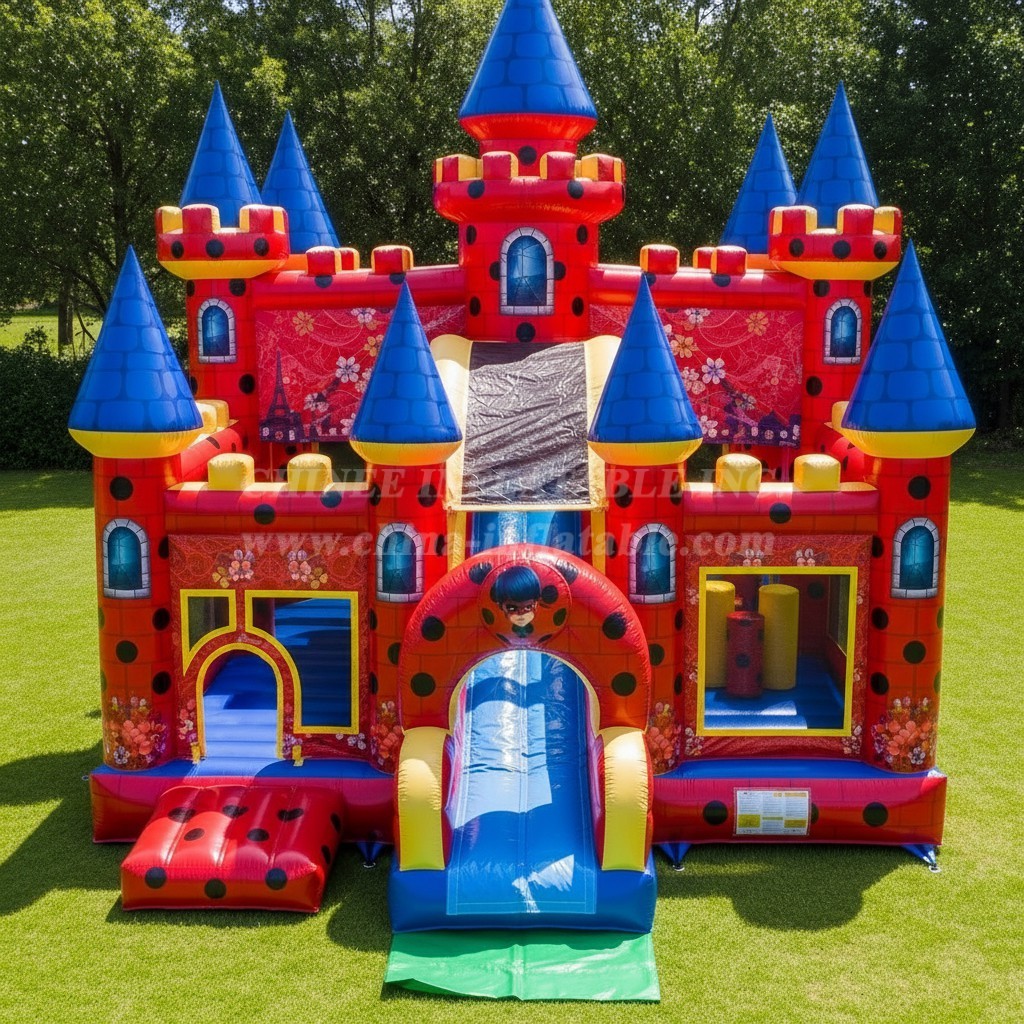 T5-2368 Miraculous Ladybug Theme Inflatable Castles