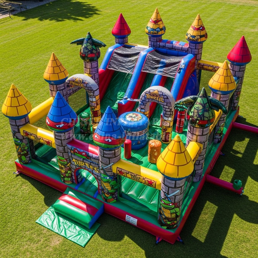 T5-2392 Ninja Turtles Theme Inflatable Castles