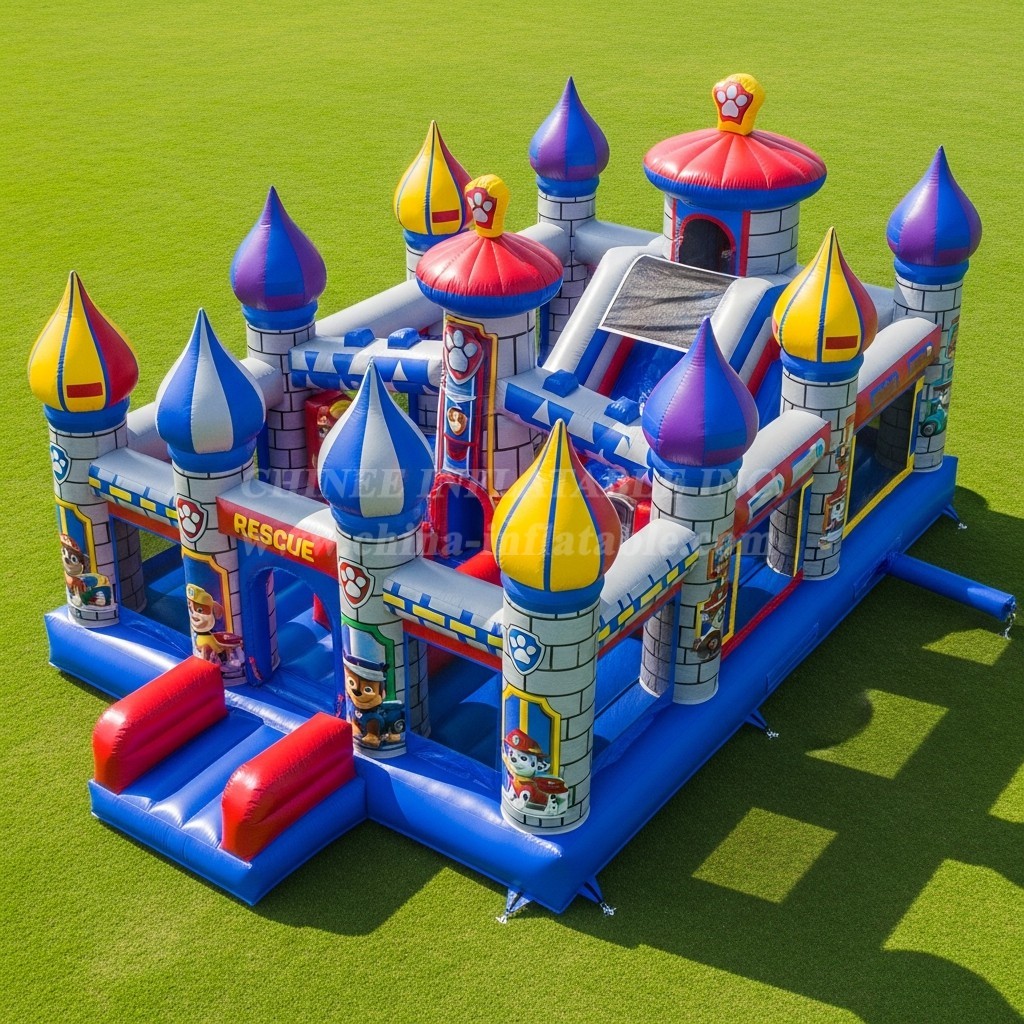 T5-2398 Paw Patrol Theme Inflatable Castles