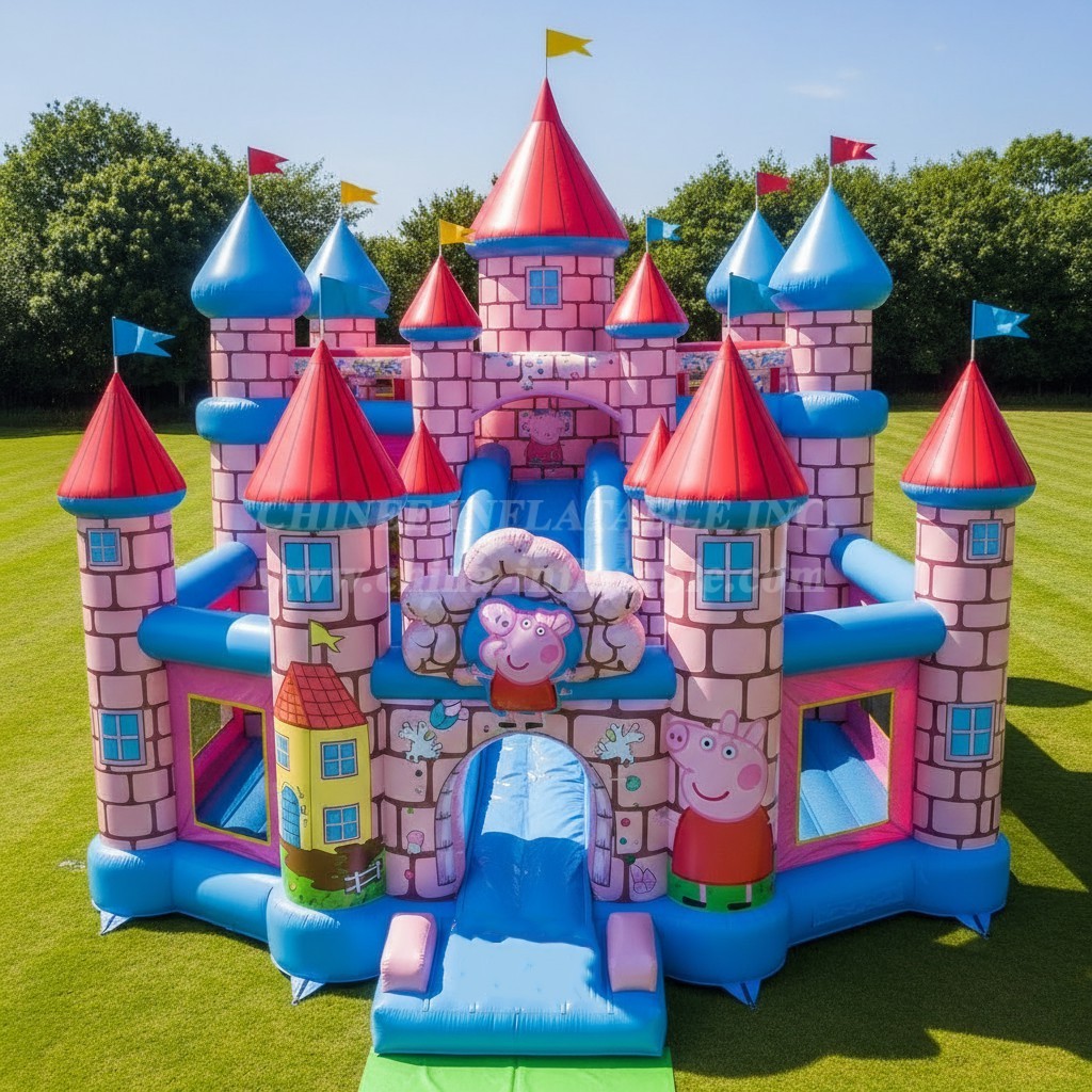 T5-2404 Peppa Pig Theme Inflatable Castles