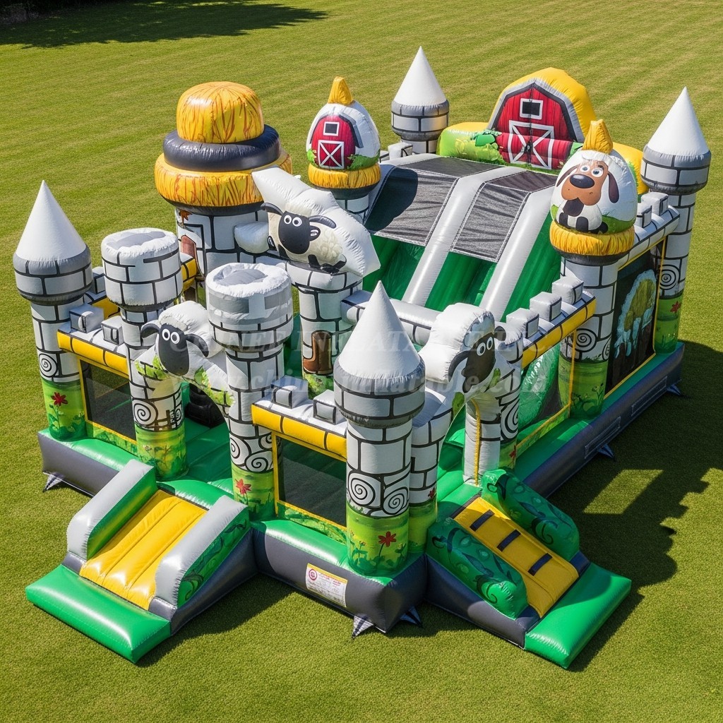 T5-2437 Shaun the Sheep Theme Inflatable Castles