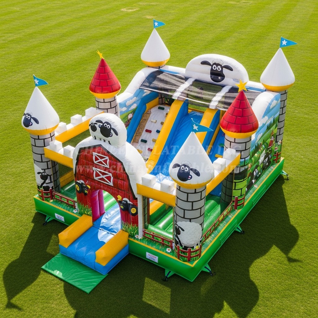 T5-2439 Shaun the Sheep Theme Inflatable Castles