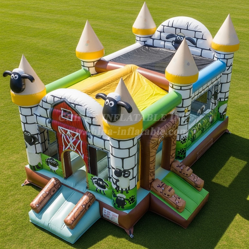 T5-2440 Shaun the Sheep Theme Inflatable Castles