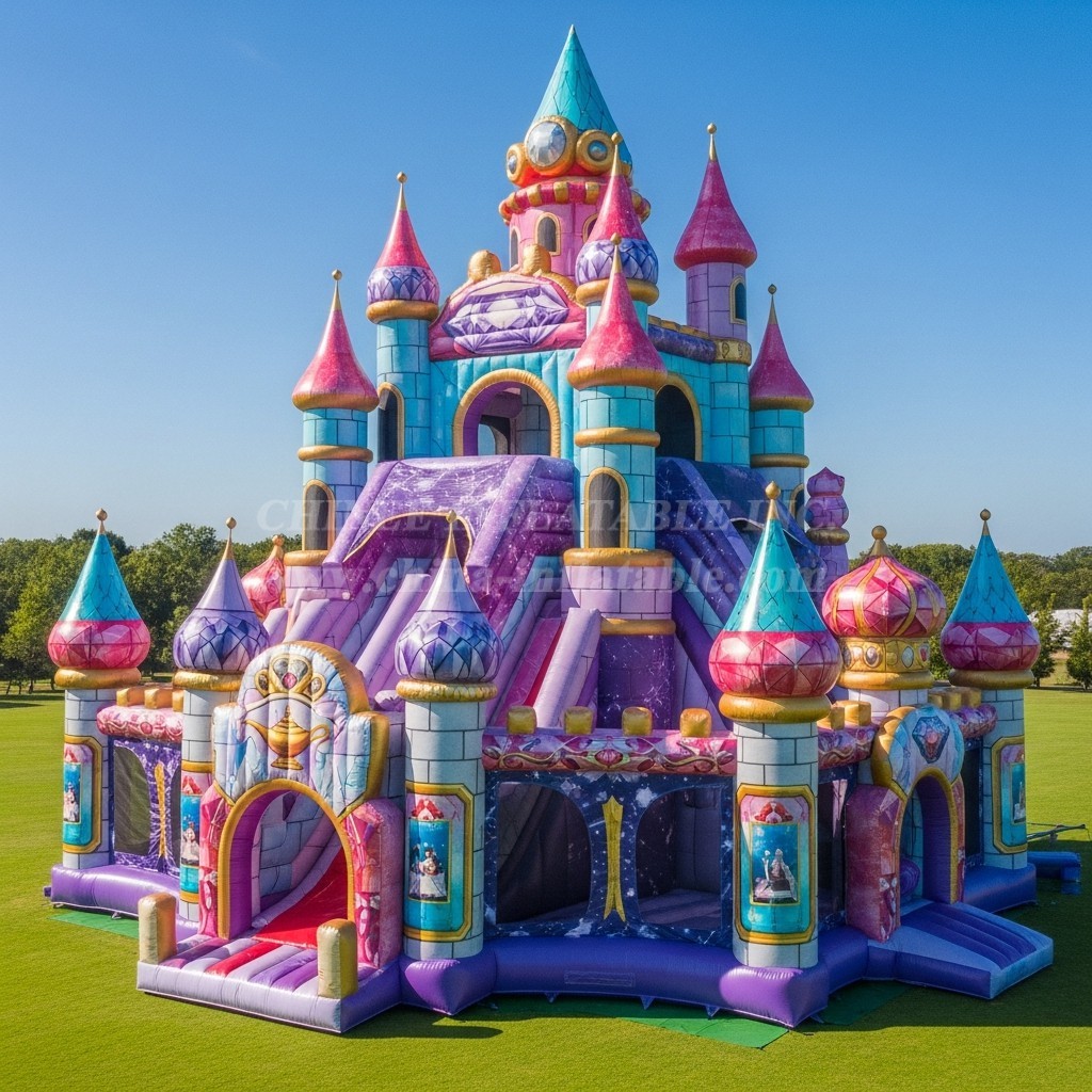 T5-2443 Shimmer & Shine Theme Inflatable Castles