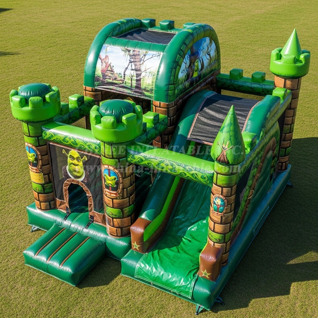 T5-2448 Shrek Theme Inflatable Castles