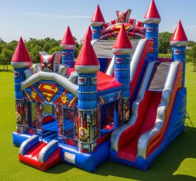 T5-2477 Superhero Theme Inflatable Castles
