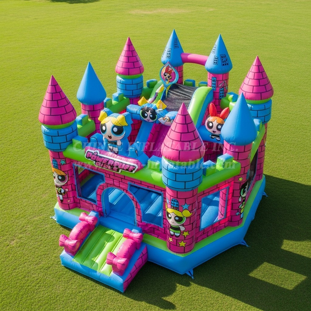 T5-2511 The Powerpuff Girls Theme Inflatable Castles