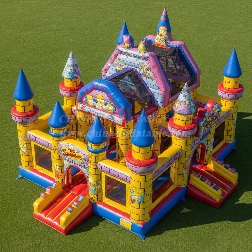 T5-2515 The Simpsons Theme Inflatable Castles