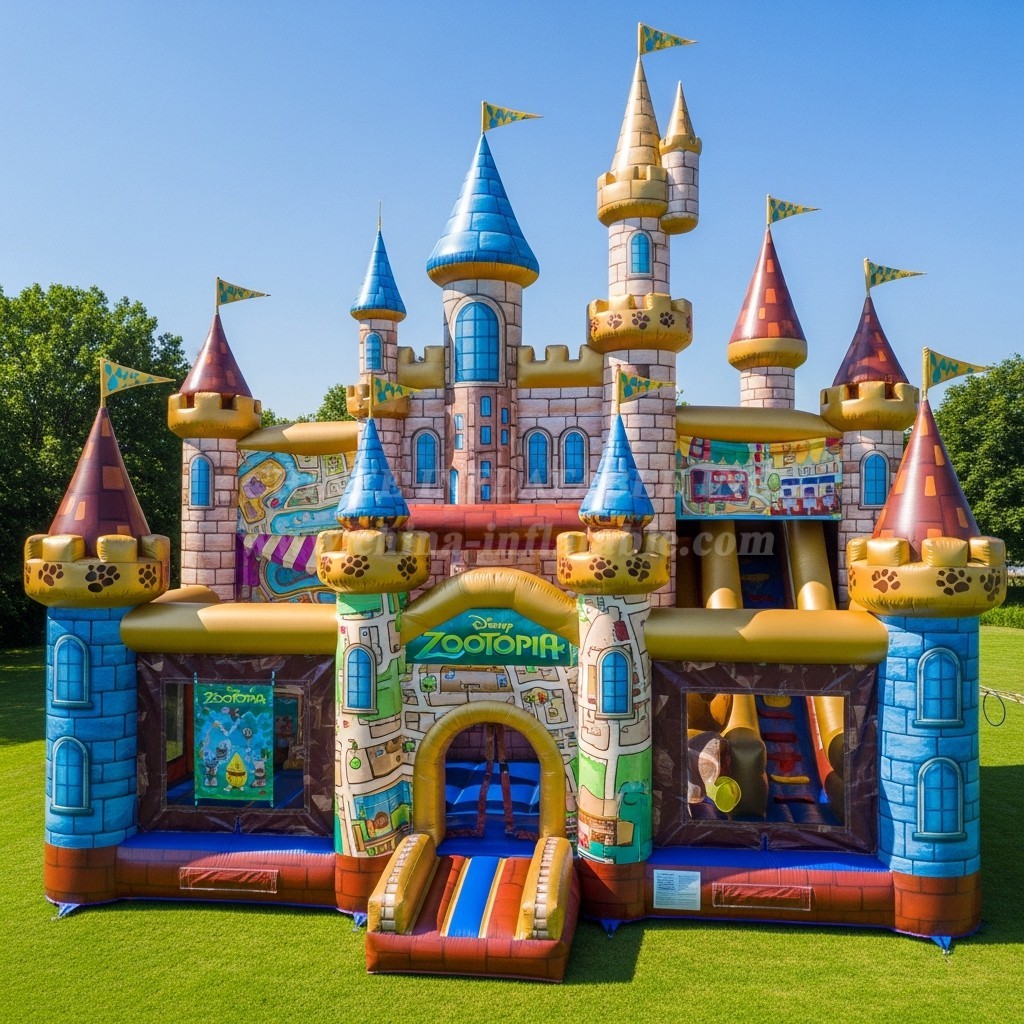 T5-2560 Zootopia Theme Inflatable Castles