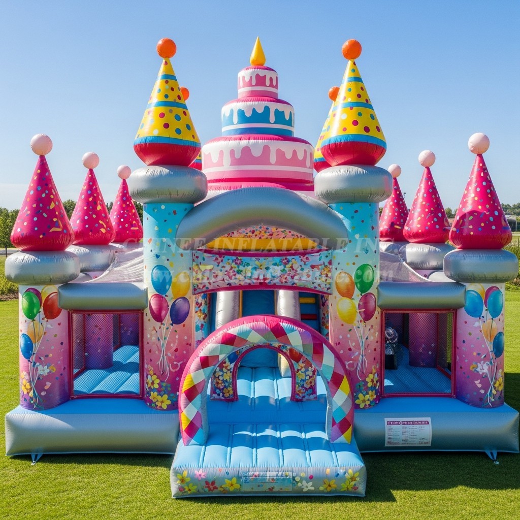 T5-2574 Birthdays Theme Inflatable Castles