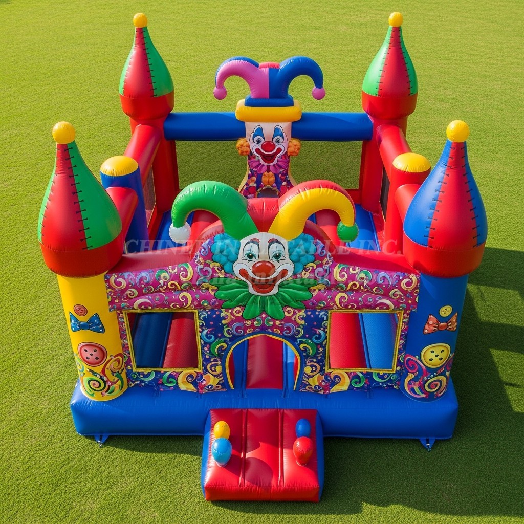 T5-2588 Clown Theme Inflatable Castles