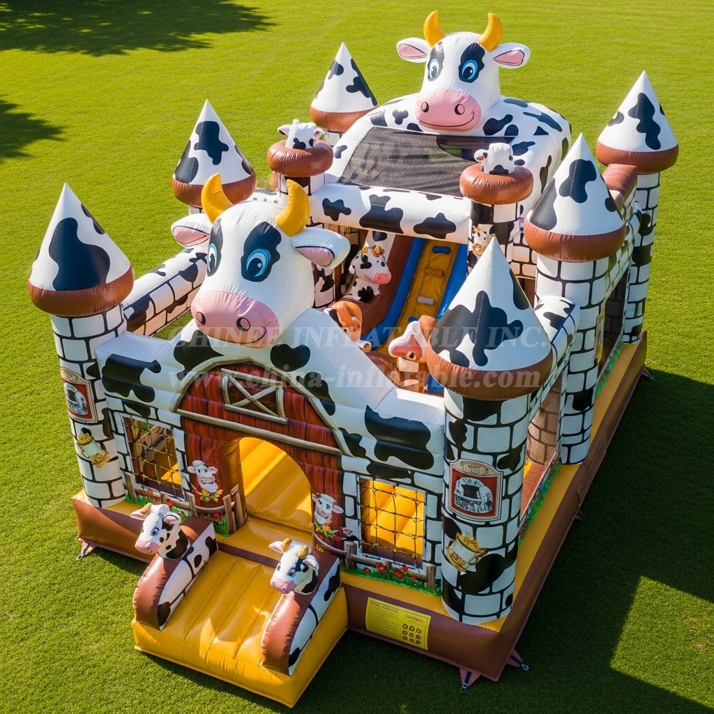 T5-2590 Cow Theme Inflatable Castles