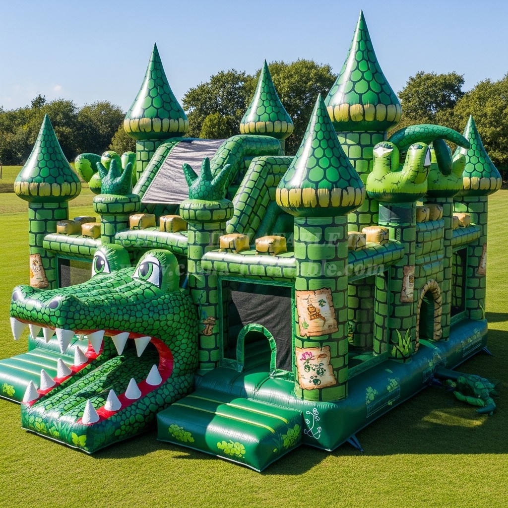 T5-2597 Crocodile Theme Inflatable Castles