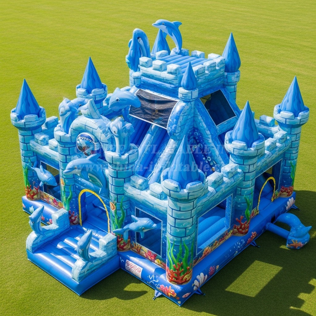 T5-2605 Dolphin Theme Inflatable Castles