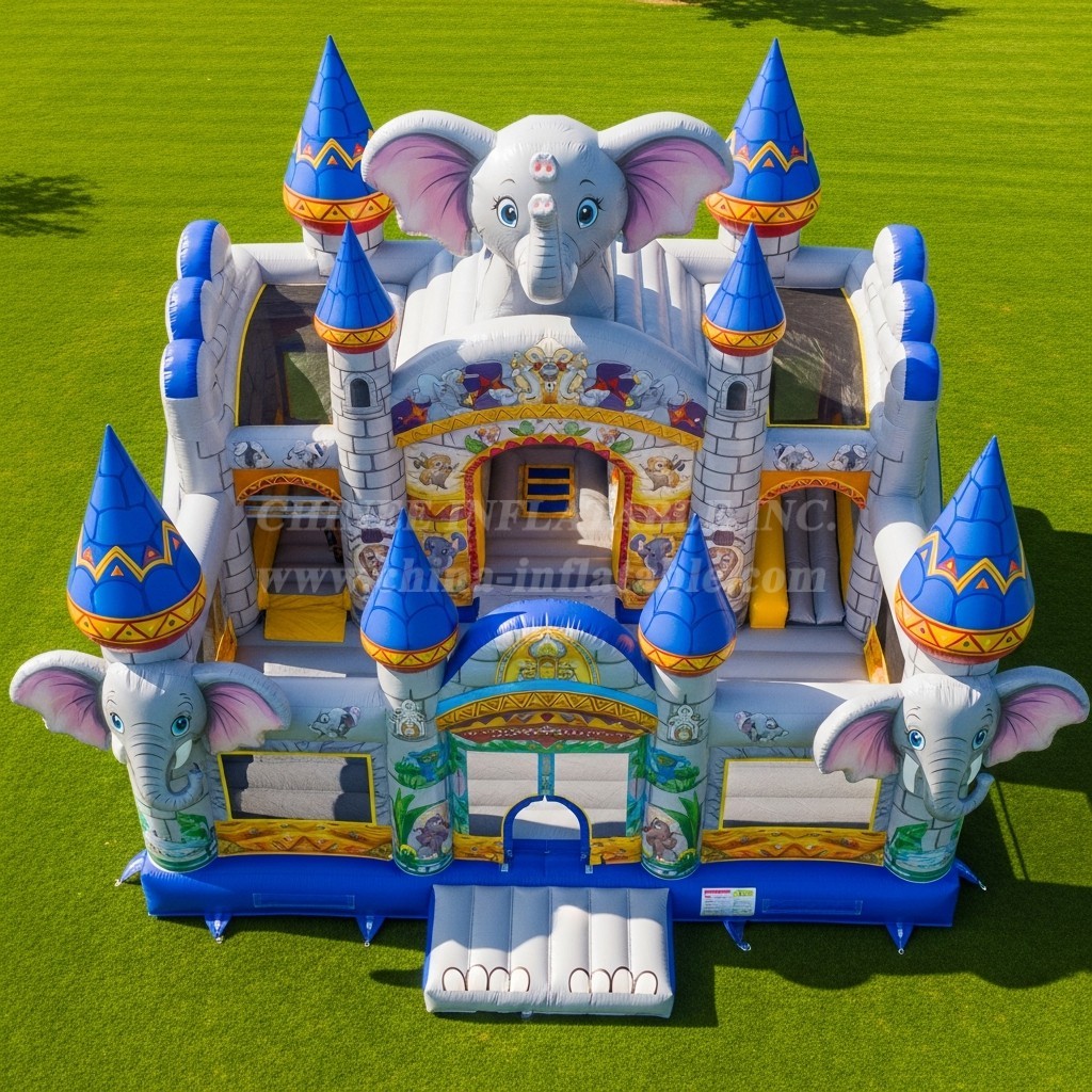 T5-2623 Elephant Theme Inflatable Castles