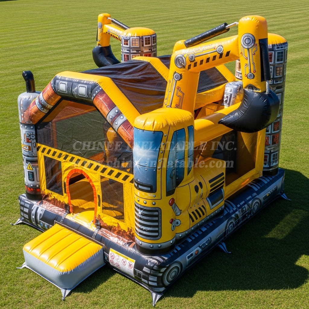 T5-2626 Excavator Theme Inflatable Castles