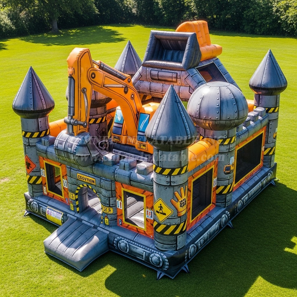 T5-2627 Excavator Theme Inflatable Castles