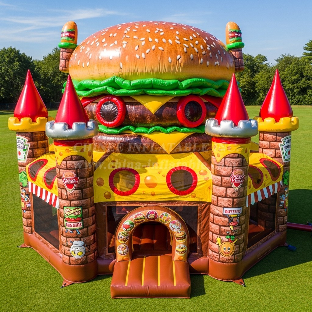 T5-2648 Hamburger Theme Inflatable Castles