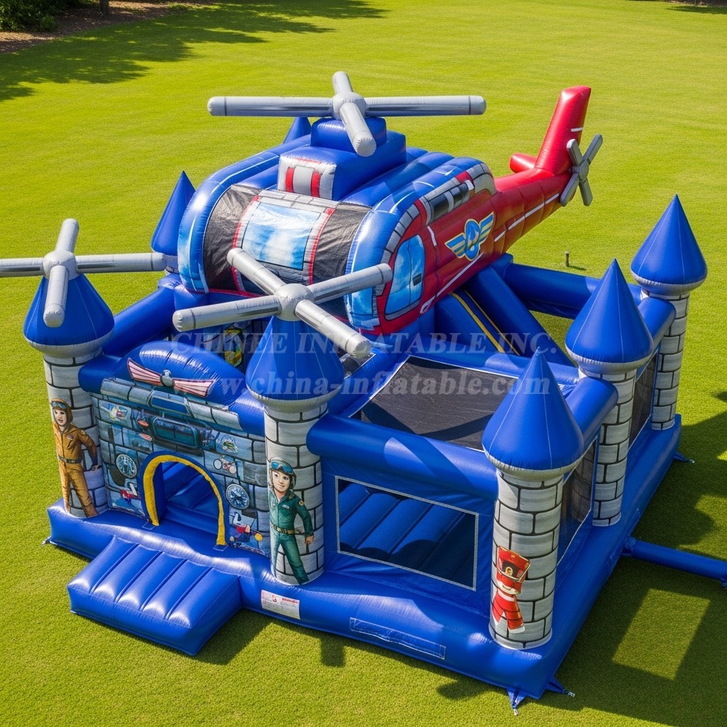 T5-2649 Helicopter Theme Inflatable Castles