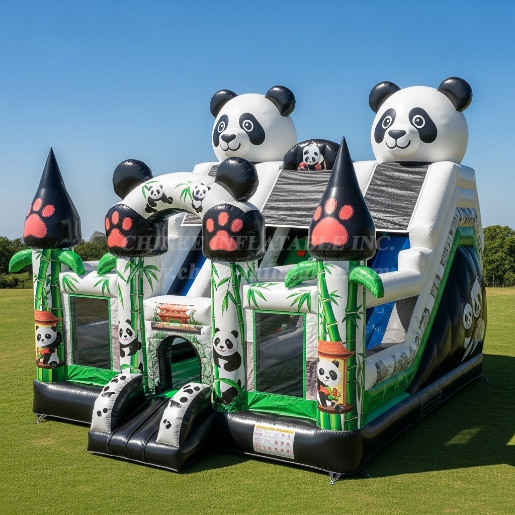 T5-2703 Panda Theme Inflatable Castles