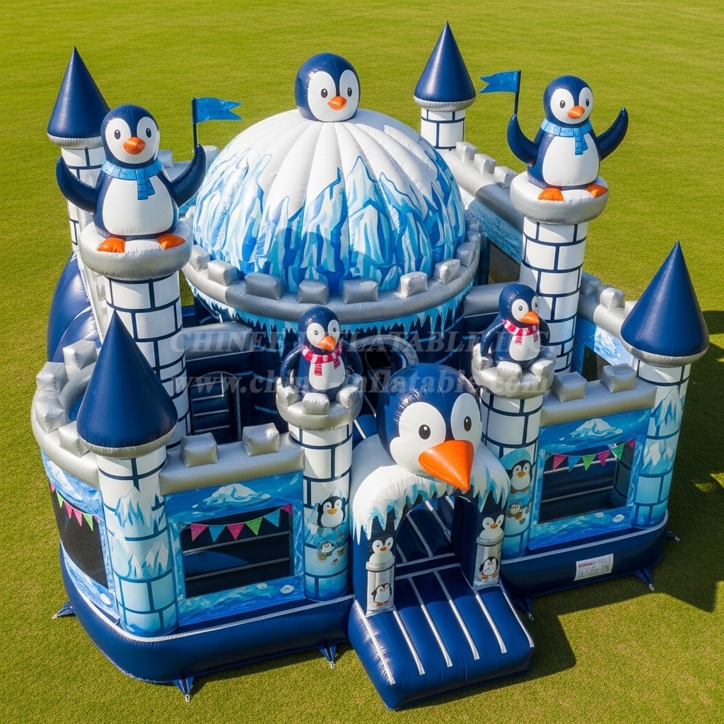 T5-2709 Penguin Theme Inflatable Castles