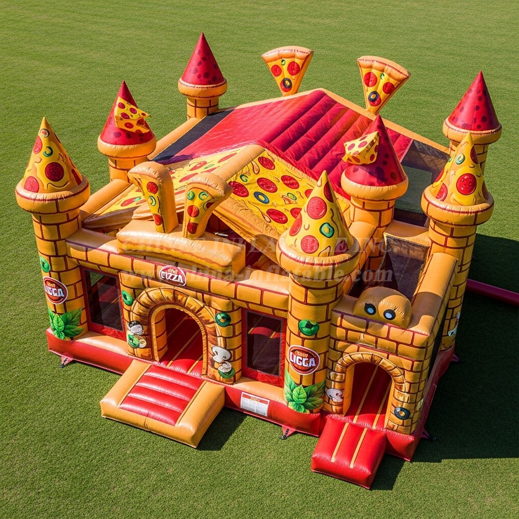 T5-2717 Pizza Theme Inflatable Castles