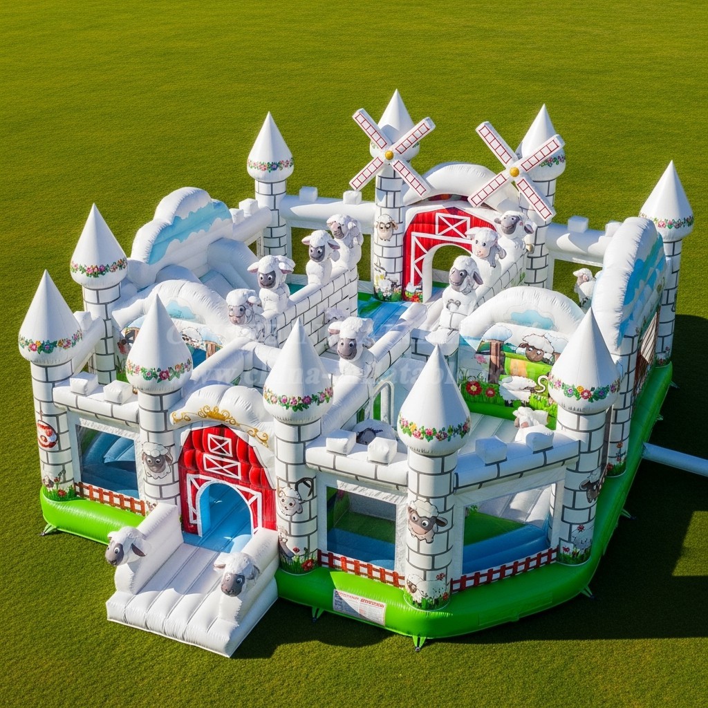 T5-2737 Sheep Theme Inflatable Castles