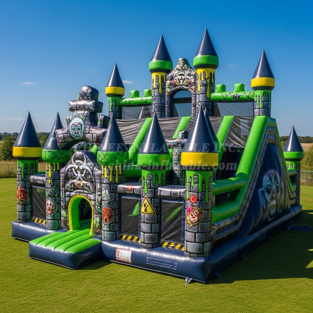 T5-2763 Toxic Theme Inflatable Castles
