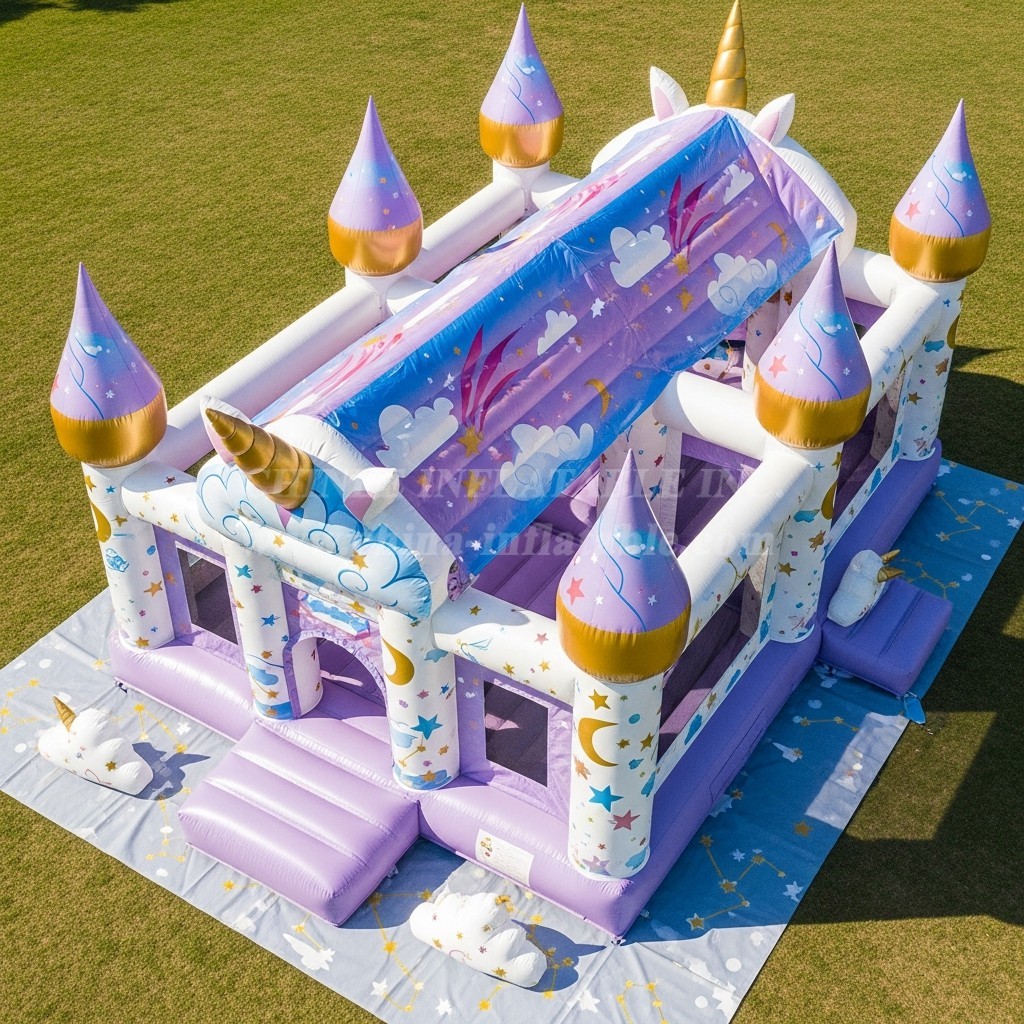T5-2774 Unicorn Theme Inflatable Castles
