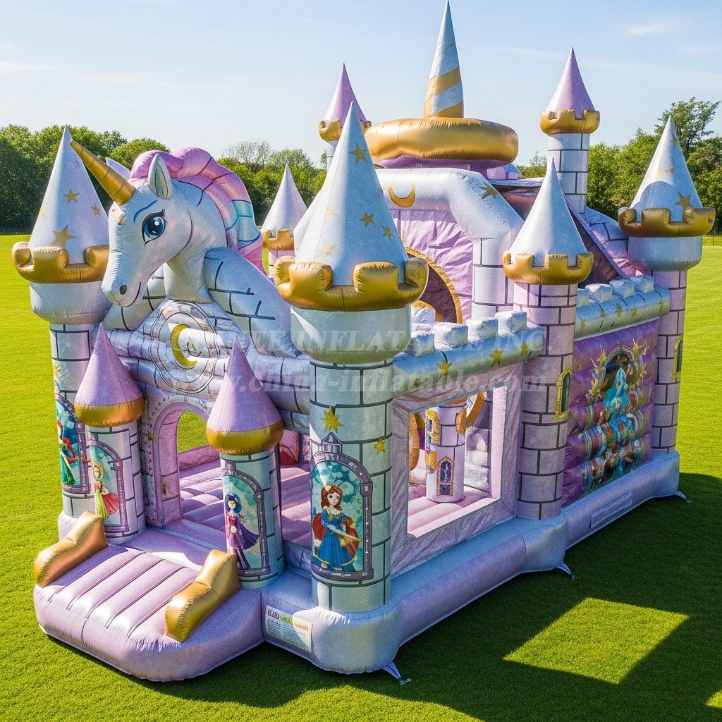 T5-2775 Unicorn Theme Inflatable Castles
