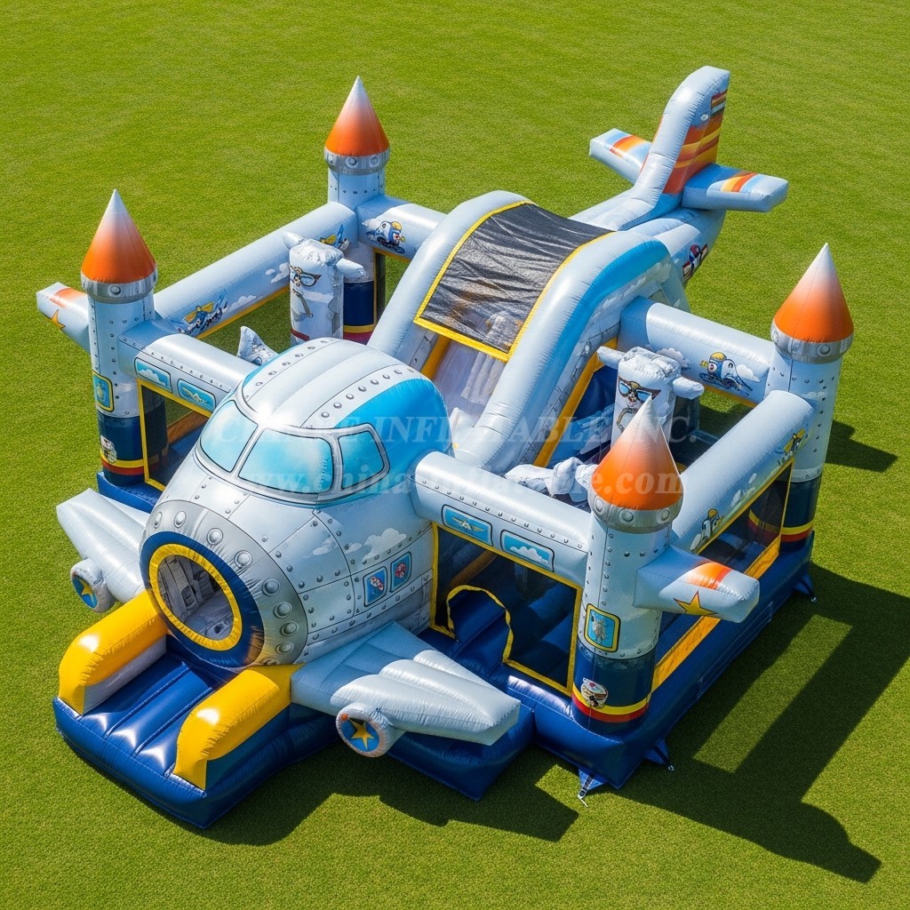 T5-2804 Airplane Theme Inflatable Castles