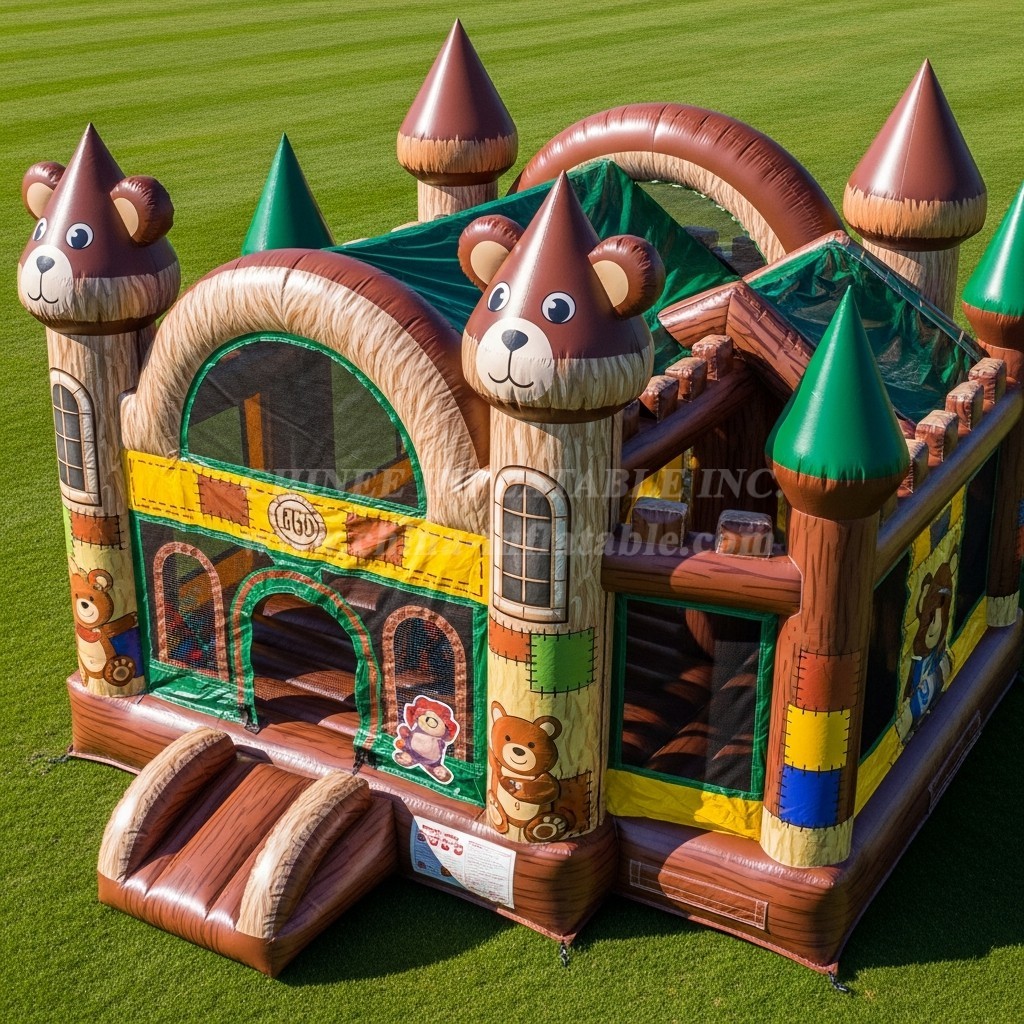 T5-2820 Bear Theme Inflatable Castles